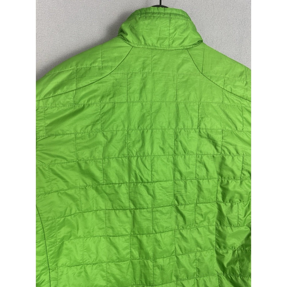 Patagonia Nano Puff Full Zip Up Mens Medium Green Quilted Hiking Jacket Utility - Picture 9 of 14